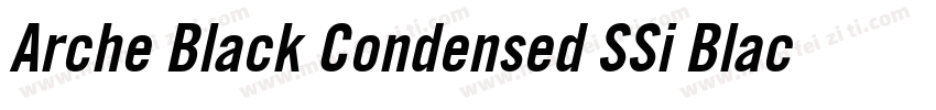 Arche Black Condensed SSi Black Condensed Italic字体转换